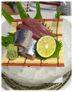 鯨と秋刀魚のお刺身